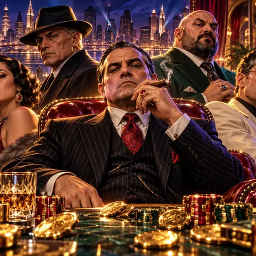 5 Families cover art with a stylised crime-family scene